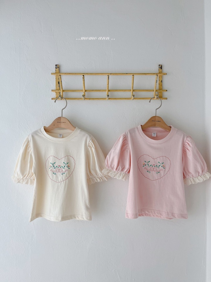 Heart Embroidery Tee