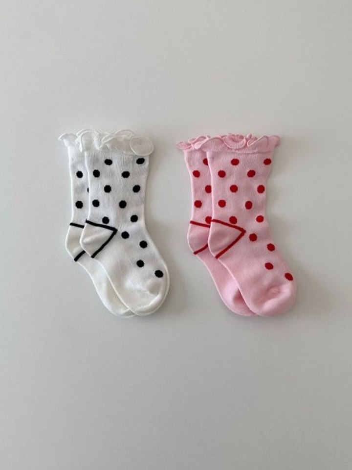 Shirring Dot Socks