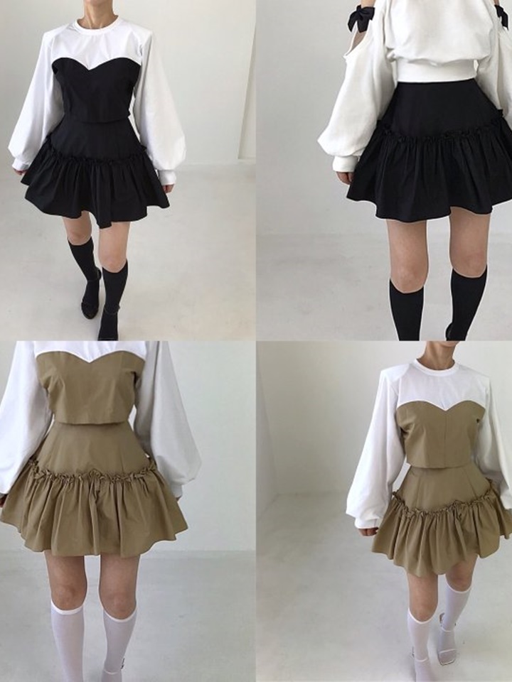 Sia Shirring Skirt
