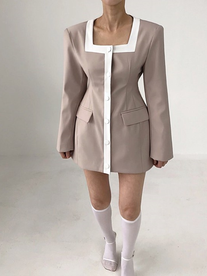 Canny Square Jacket One-Piece