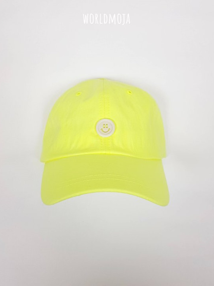 Neon Smile Button Ball Cap