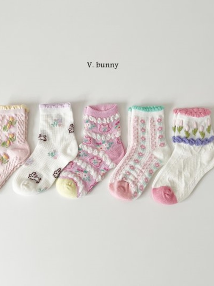 Flower Bubble Socks Set