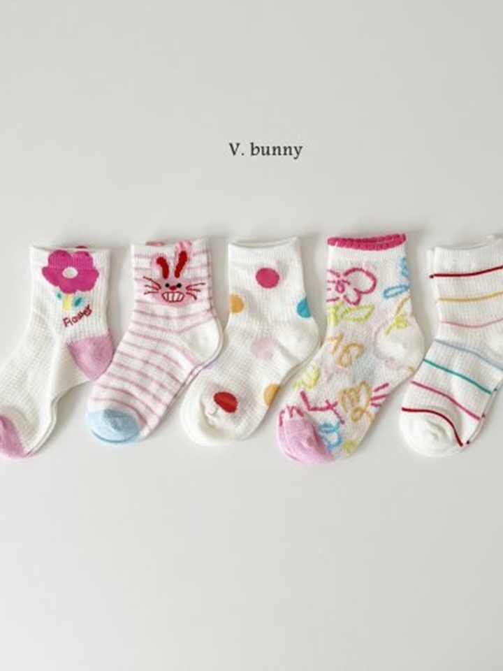 Red Rabbit Socks Set
