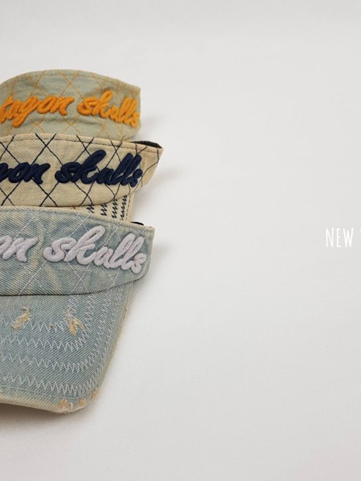 Denim Embroidery Sun Cap
