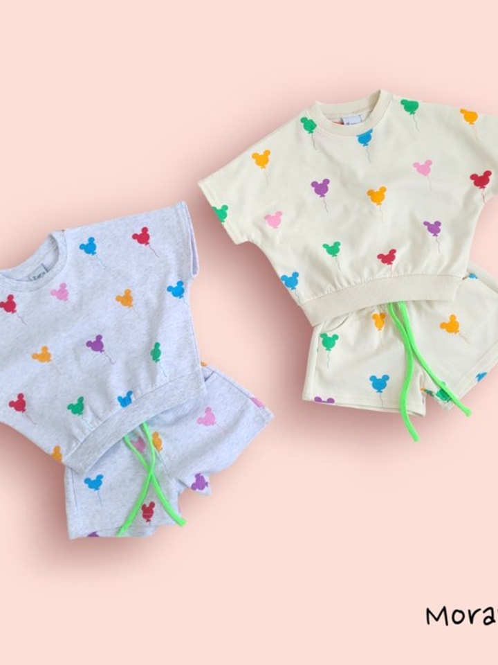 Summer Balloon M Top Bottom Set