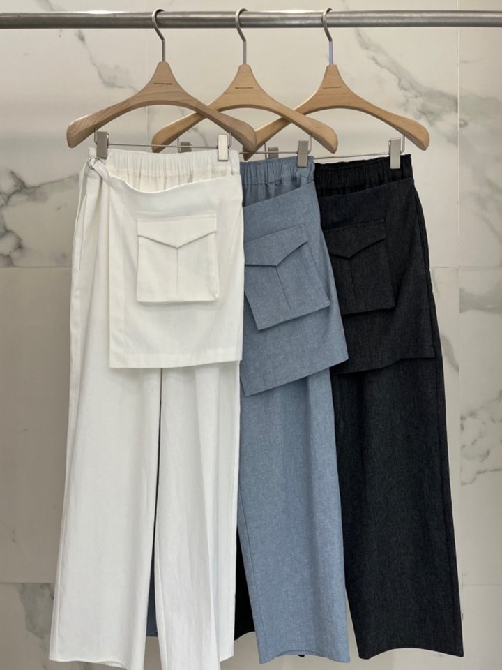Linen Wrap Pants