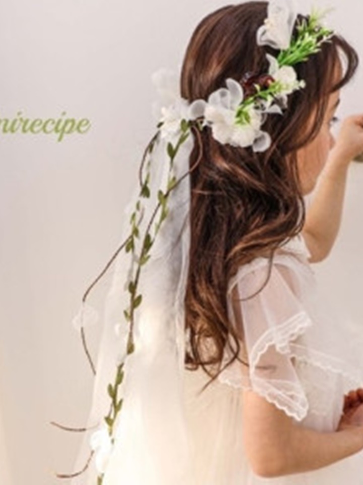Bouquet Veil Tiara