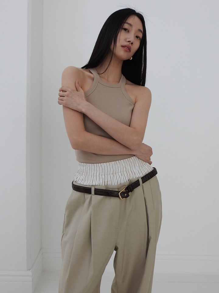 Basic Halter Sleeveless Tee