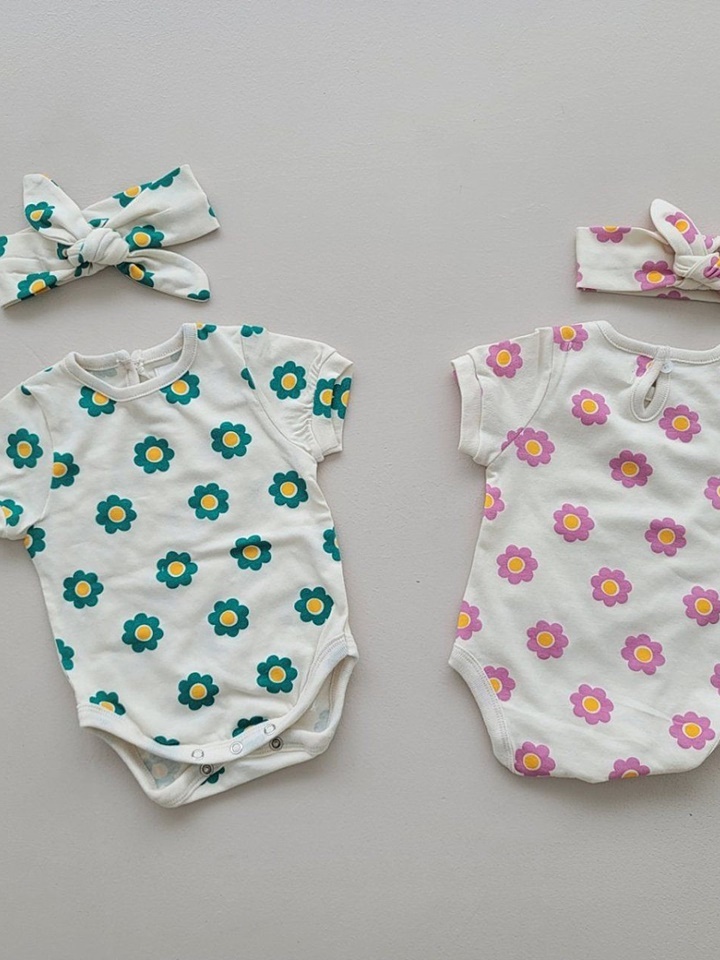 Mon Mon Flower Body Suit Set
