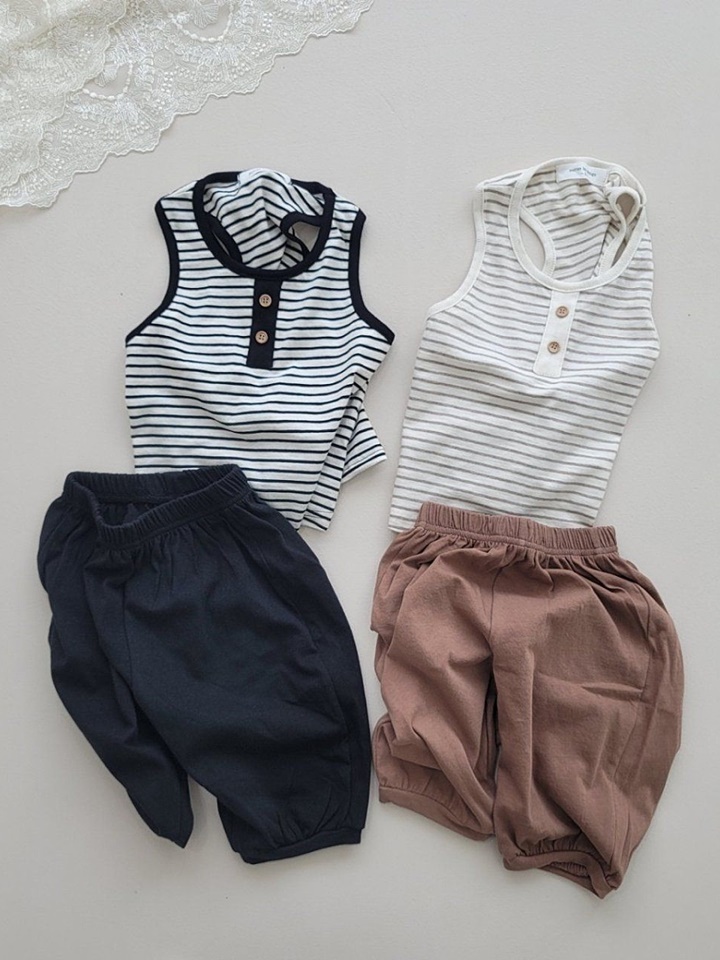 Mango Button Top Bottom Set