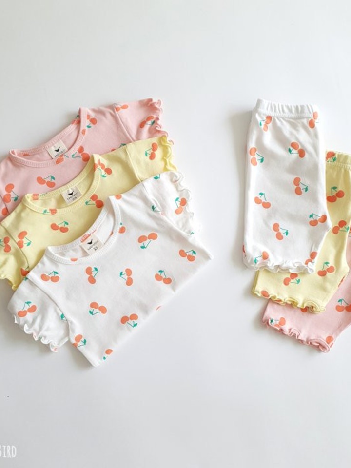 Cherry Terry Short Sleeve East Wear