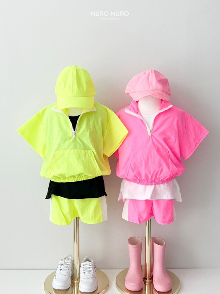 Neon Track Half Pants