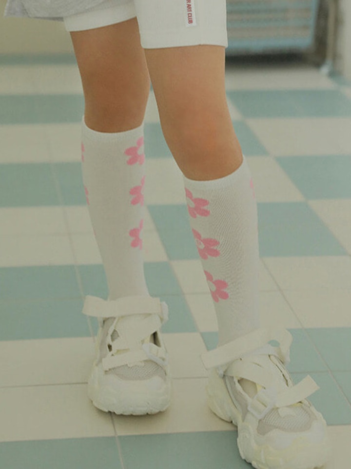 Line Flower Socks Set