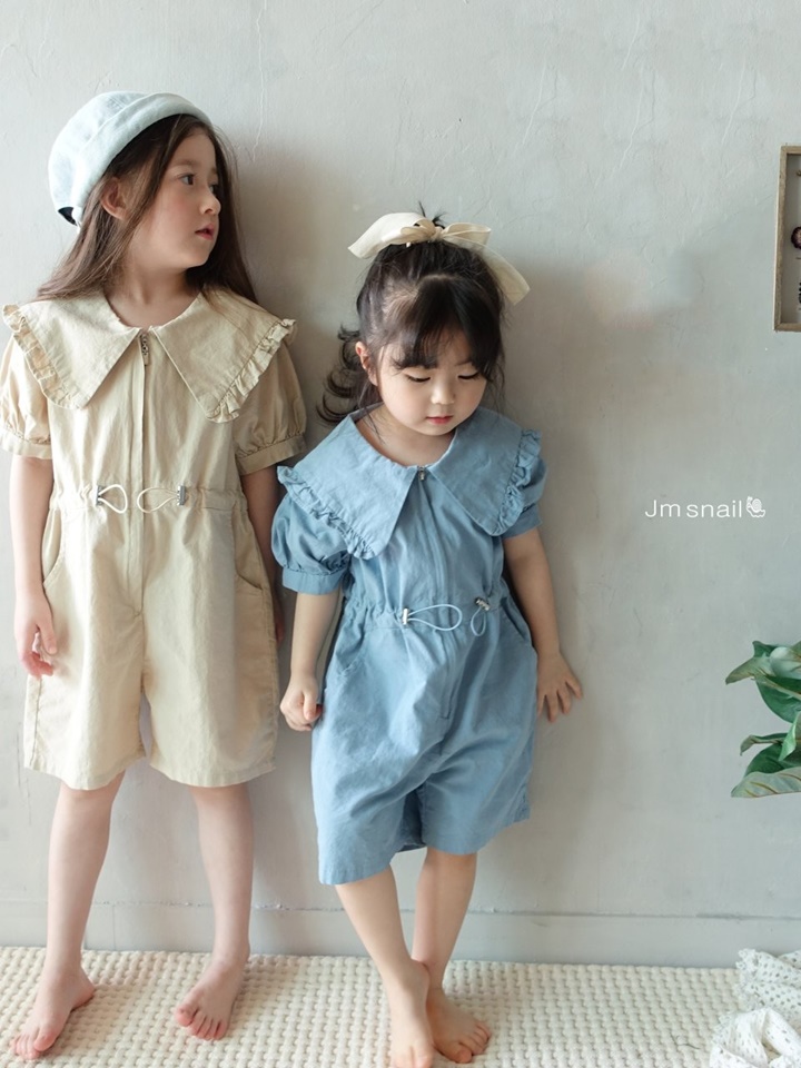 Frill Collar Jump Suit
