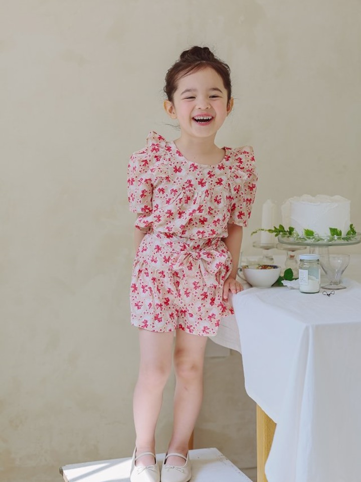 Heart Ribbon Top Bottom Set