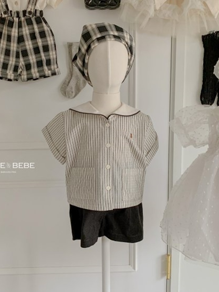 Bebe Sharp Collar Top Bottom Set
