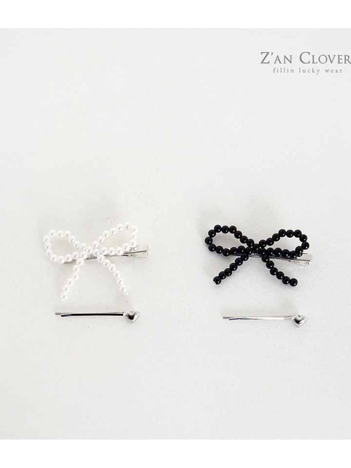 Pearl Ribbon Pin Set