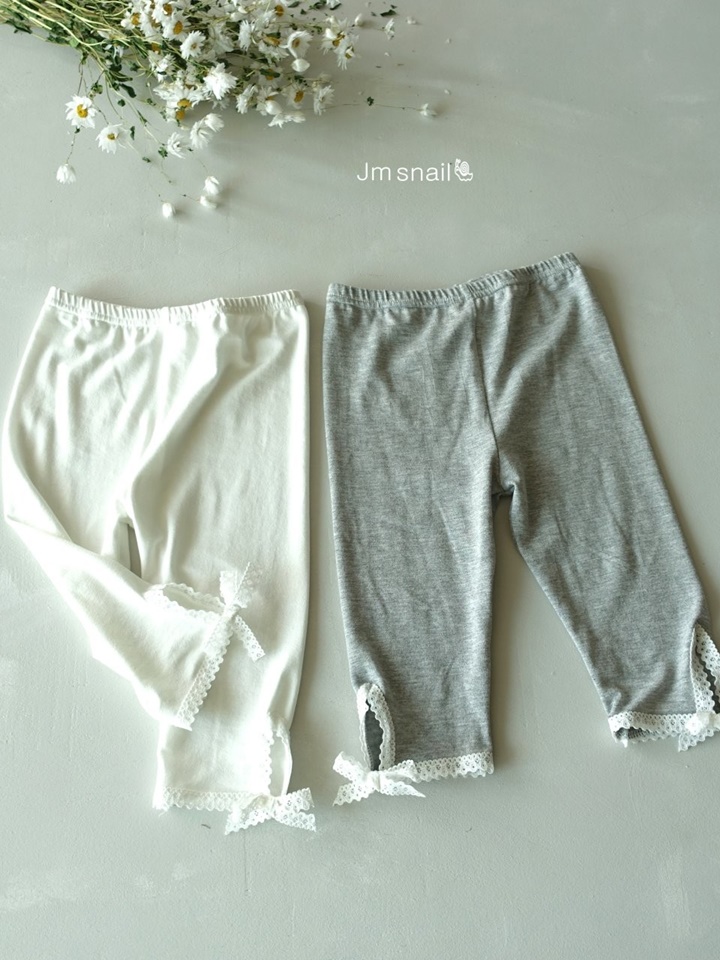 Tencel Lace Ribbon Leggings