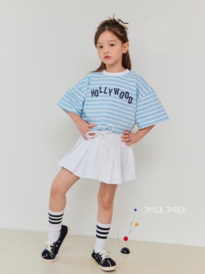 Wrinkle Ivory Flare Skirt Pants