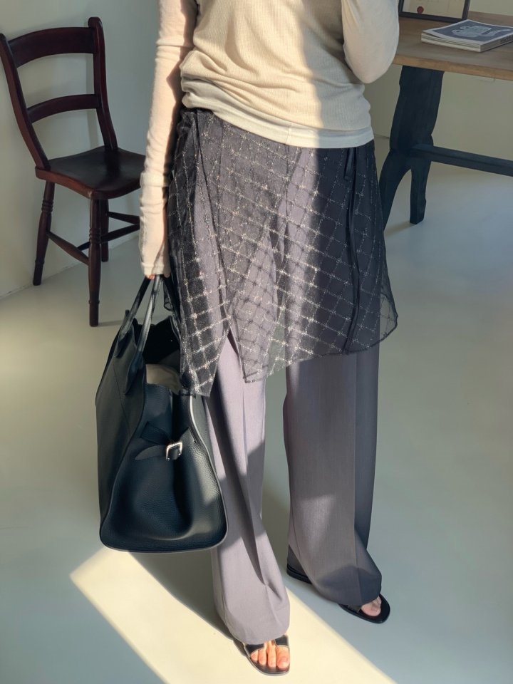 Shine Layered Skirt