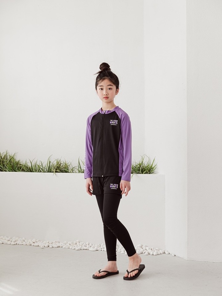 Ocean Rash Guard Top Bottom Set