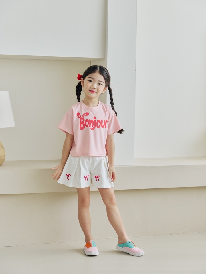 Ribbon Wrinkle Skirt Pants