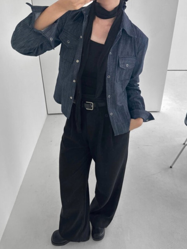 Indigo Snap Shirt