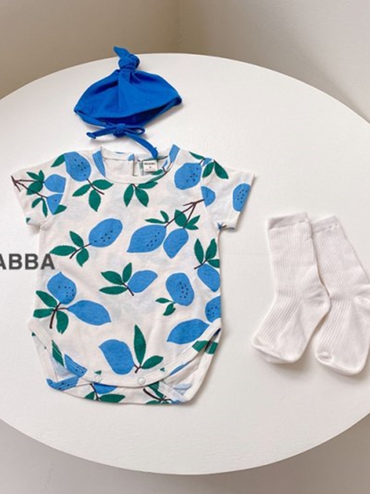 Lemon Kkokal Body Suit Bonnet Set