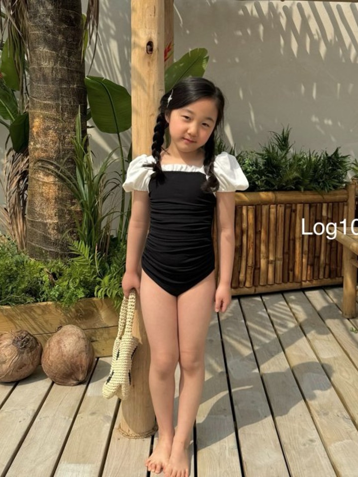 Log Shirring Swim Wear