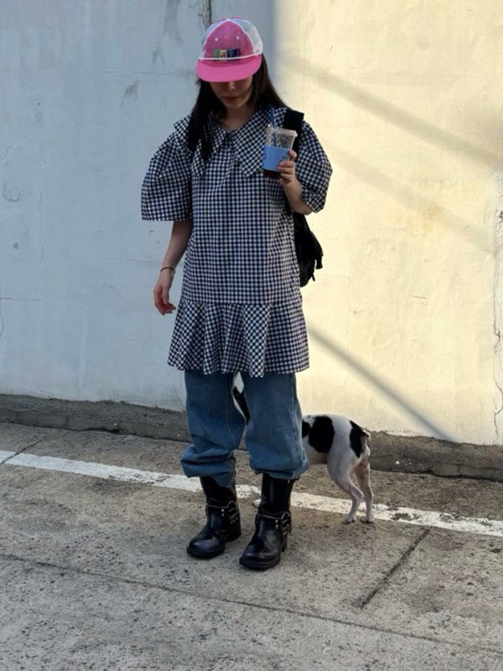MOM Collar Check One-Piece