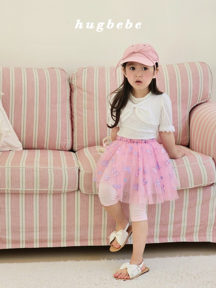 Front Ribbon Rib Puff Tee
