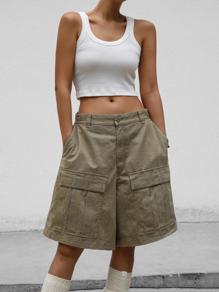 Ribbed Cropped Tank Sleeveless Top