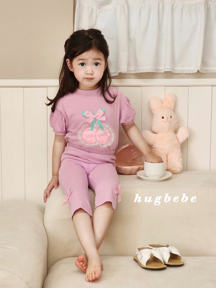 Ribbon Cherry Puff Tee