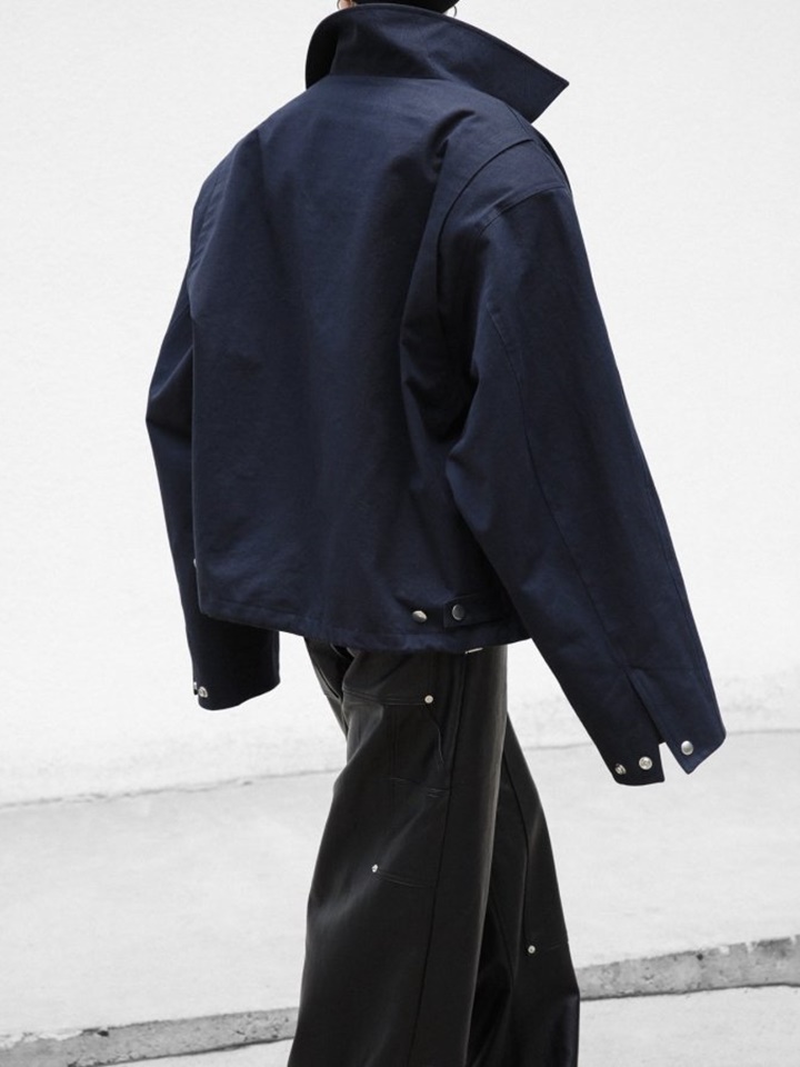 L Collar Bi Color C Blouson