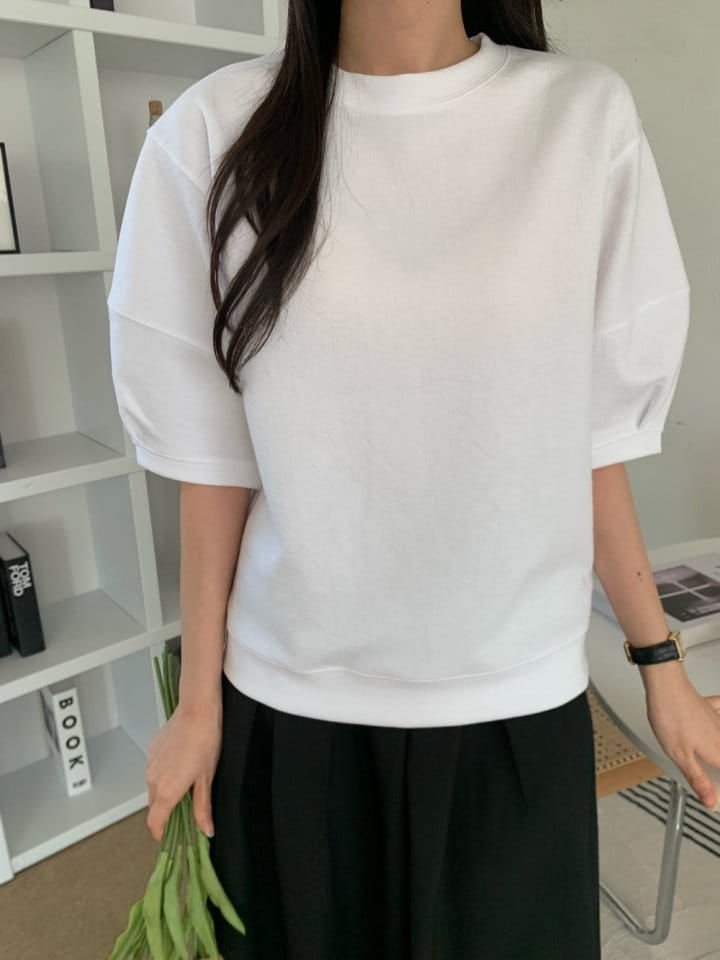Allu - Korean Women Fashion - #momslook - Monble Puff Tee - 6