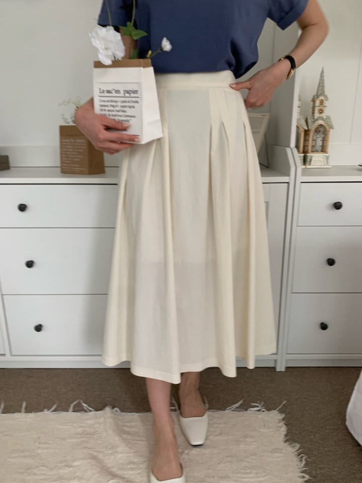 Allu - Korean Women Fashion - #momslook - Flat Wrinkle Skirt - 10