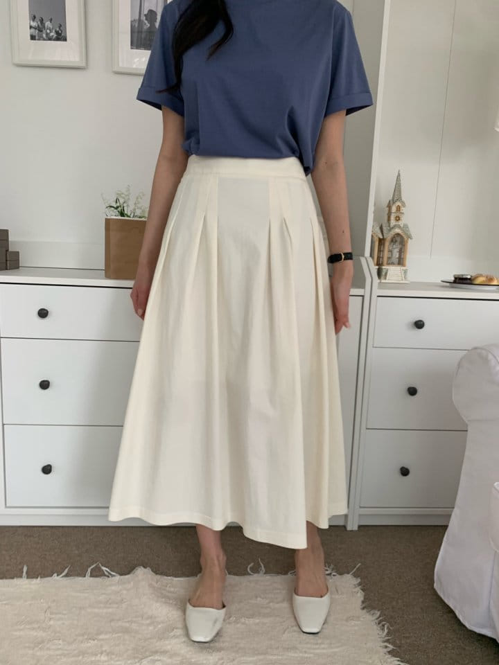 Allu - Korean Women Fashion - #momslook - Flat Wrinkle Skirt - 8