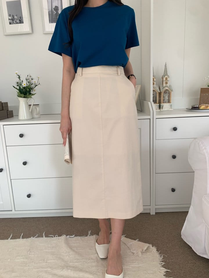 Allu - Korean Women Fashion - #pursuepretty - Bibi Long Span Skirt - 3