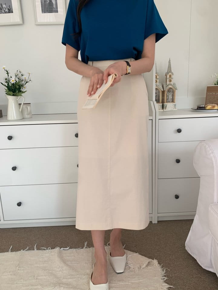 Allu - Korean Women Fashion - #pursuepretty - Bibi Long Span Skirt - 4