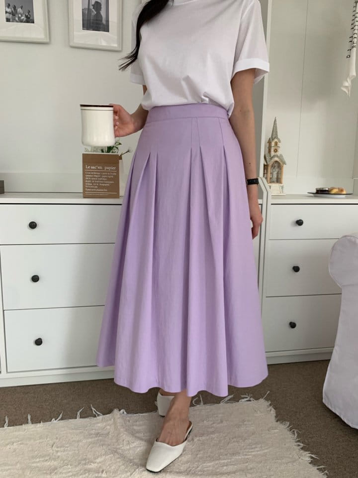 Allu - Korean Women Fashion - #shopsmall - Flat Wrinkle Skirt - 5