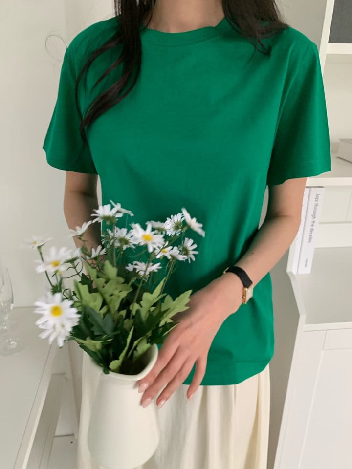 Allu - Korean Women Fashion - #shopsmall - Silkey Round Tee - 3
