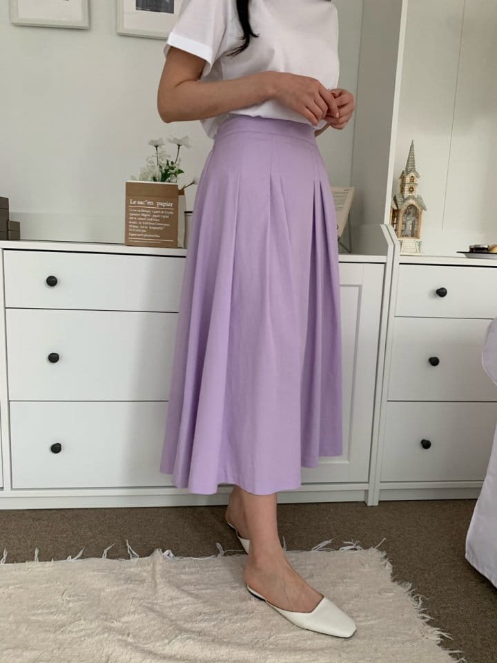 Allu - Korean Women Fashion - #thatsdarling - Flat Wrinkle Skirt - 6