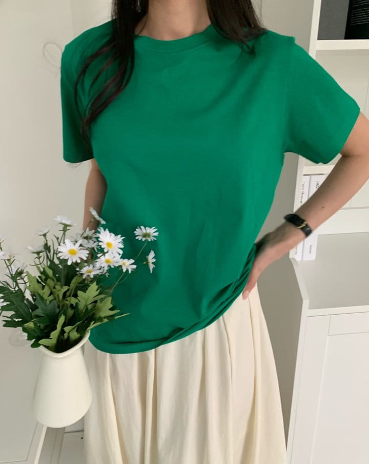 Allu - Korean Women Fashion - #shopsmall - Silkey Round Tee - 4