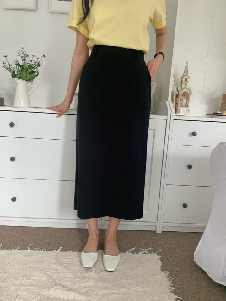 Allu - Korean Women Fashion - #thelittlethings - Bibi Long Span Skirt - 8