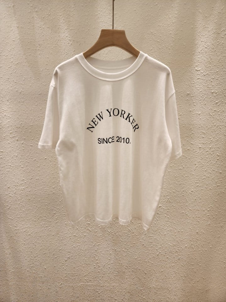 Another Plan - Korean Women Fashion - #momslook - New Yorker Modal Tee