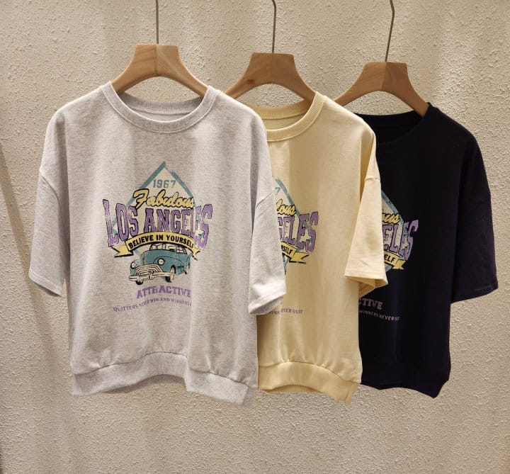 Another Plan - Korean Women Fashion - #shopsmall - LA Car Sweatshirt - 9