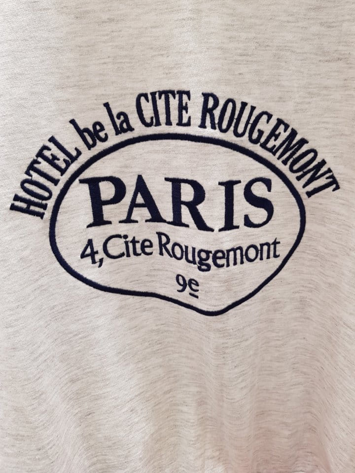 Another Plan - Korean Women Fashion - #thelittlethings - Paris Embroidery Sweatshirt - 8