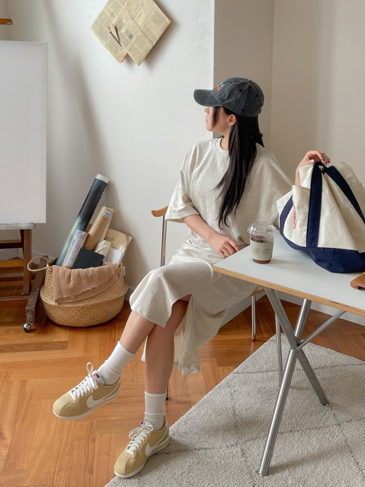 Another Plan - Korean Women Fashion - #vintageinspired - Shawl String Double Long Top Bottom Set - 10