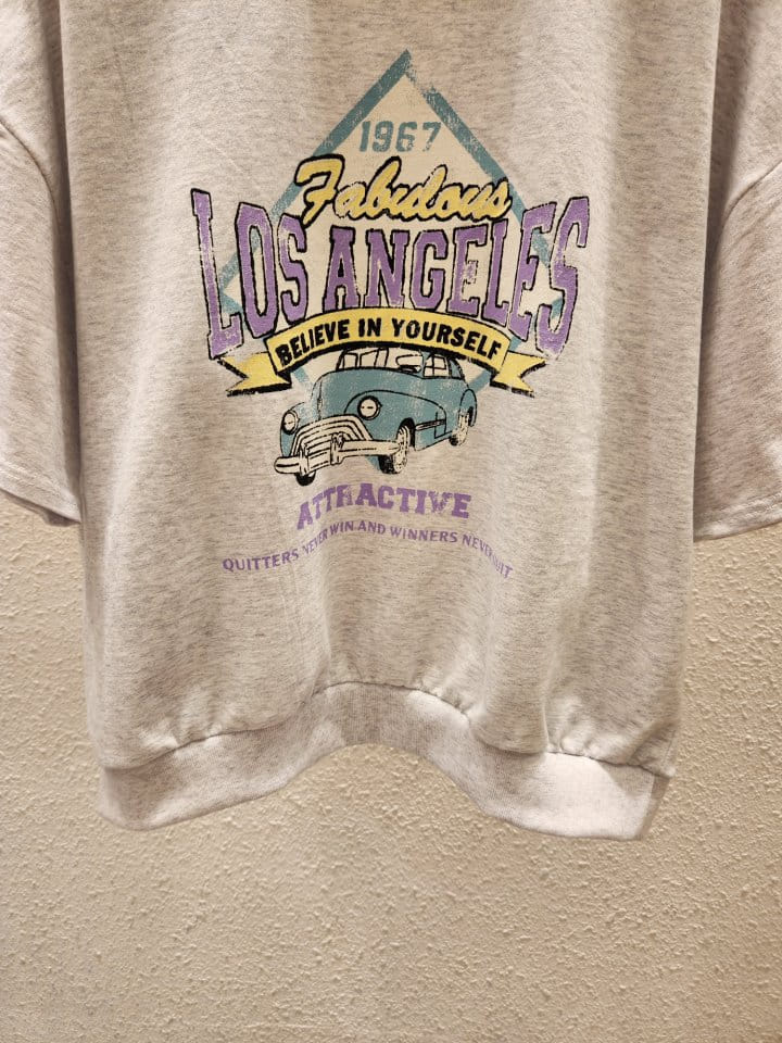 Another Plan - Korean Women Fashion - #womensfashion - LA Car Sweatshirt - 4