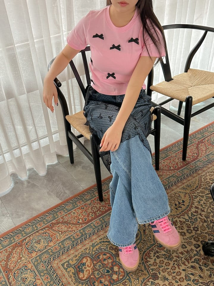 Another Plan - Korean Women Fashion - #womensfashion - Vly Ribbon Tee - 7